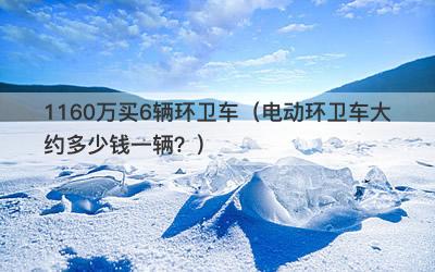 1160万买6辆环卫车（电动环卫车大约多少钱一辆？）-第1张图片
