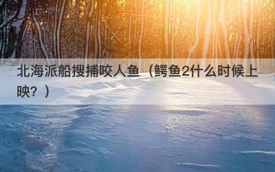 北海派船搜捕咬人鱼（鳄鱼2什么时候上映？）