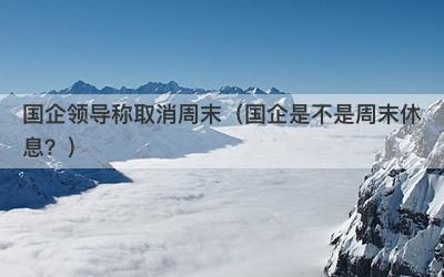 国企领导称取消周末（国企是不是周末休息？）